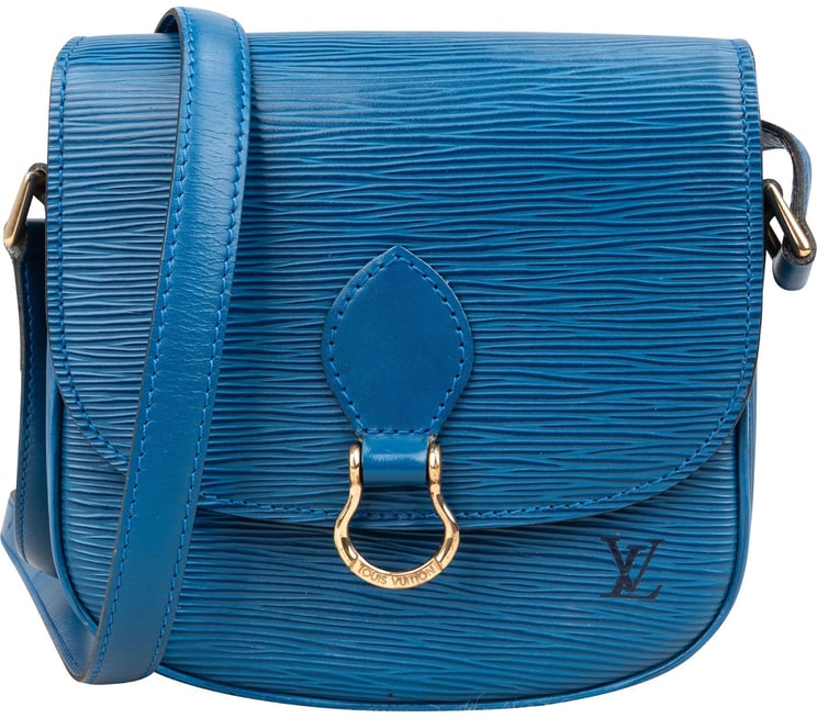 Louis Vuitton Louis Vuitton Blue Epi Leather Saint Cloud PM Crossbody Bag