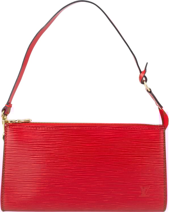 Louis Vuitton Louis Vuitton Red Epi Leather Pochette Accessoires Handbag