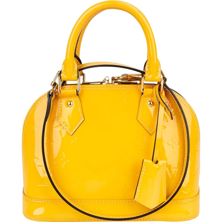Louis Vuitton Louis Vuitton Monogram Yellow Vernis  Alma BB Handbag