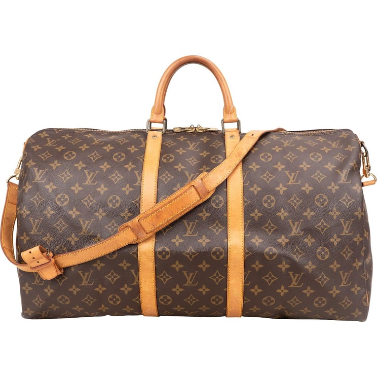 Louis Vuitton Louis Vuitton Monogram Canvas Keepall 55 Bandoulière Travel Bag