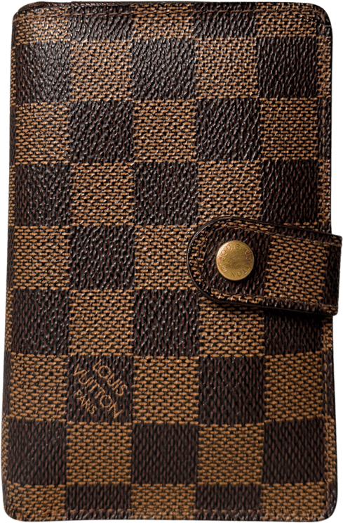 Louis Vuitton Louis Vuitton Viennois Wallet Damier Ebene Brown / good