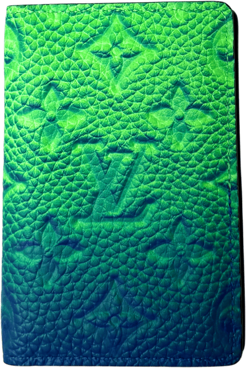 Louis Vuitton Louis Vuitton Pocket Organizer Taurillon Illusion Grün / neuwertig