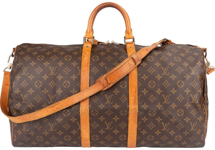 Louis Vuitton Louis Vuitton Monogram Canvas Keepall 55 Bandoulière Travel Bag