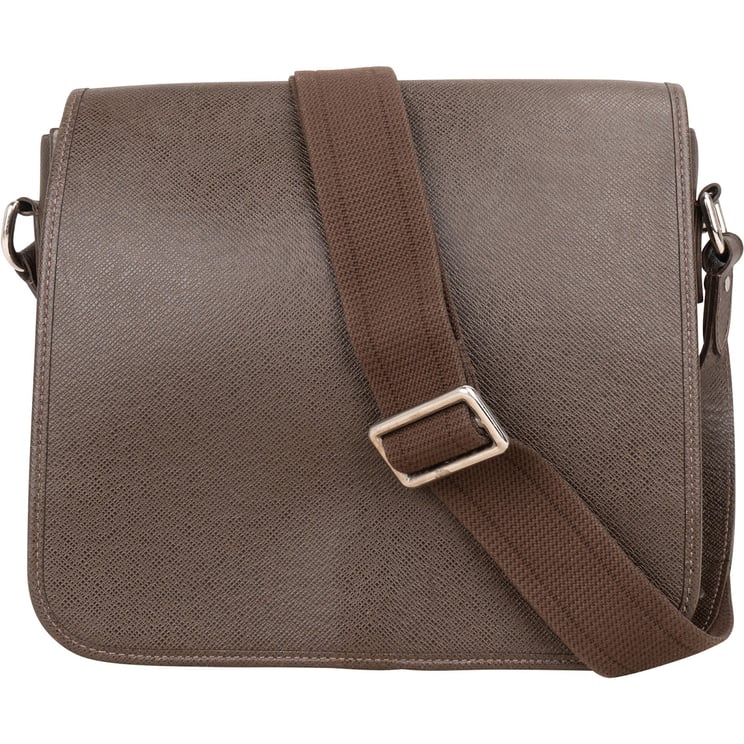 Louis Vuitton Louis Vuitton Taiga Leather Roman MM Messenger Crossbody Bag