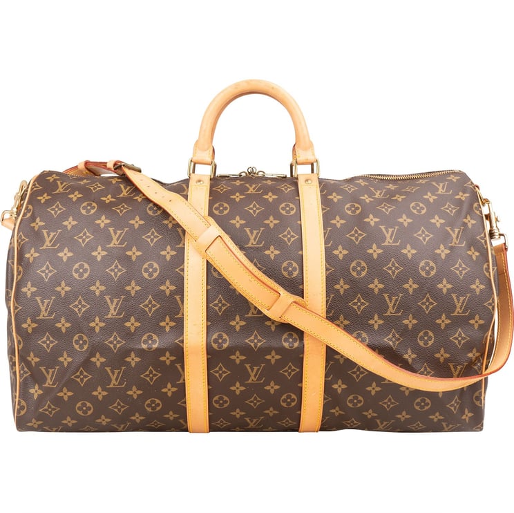 Louis Vuitton Louis Vuitton Monogram Canvas Keepall 55 Bandoulière Travel Bag
