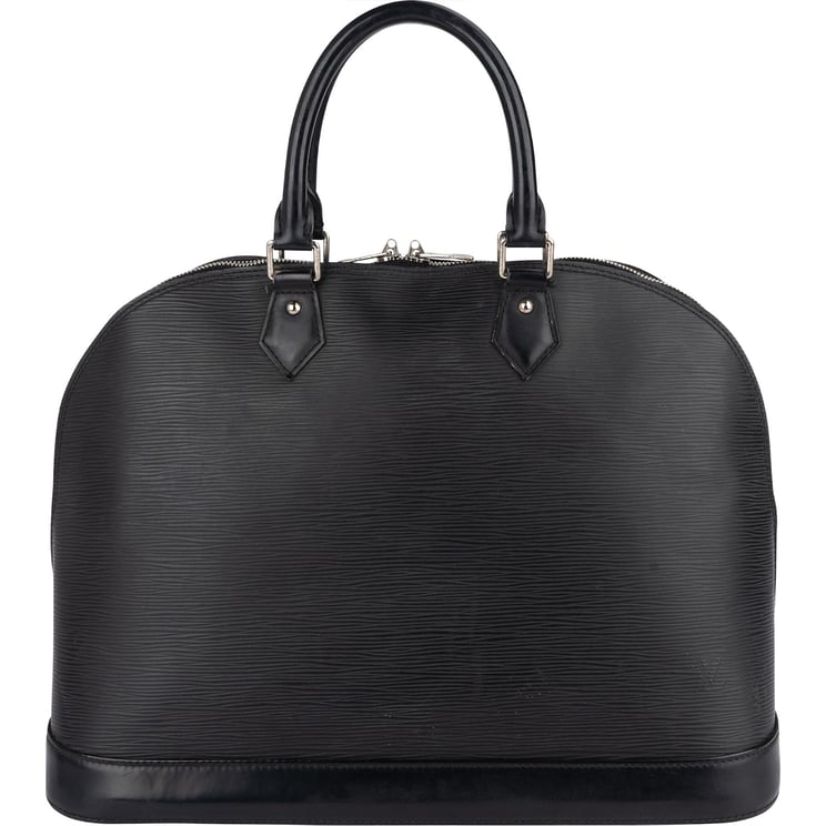 Louis Vuitton Louis Vuitton Noir Epi Leather Alma GM Handbag