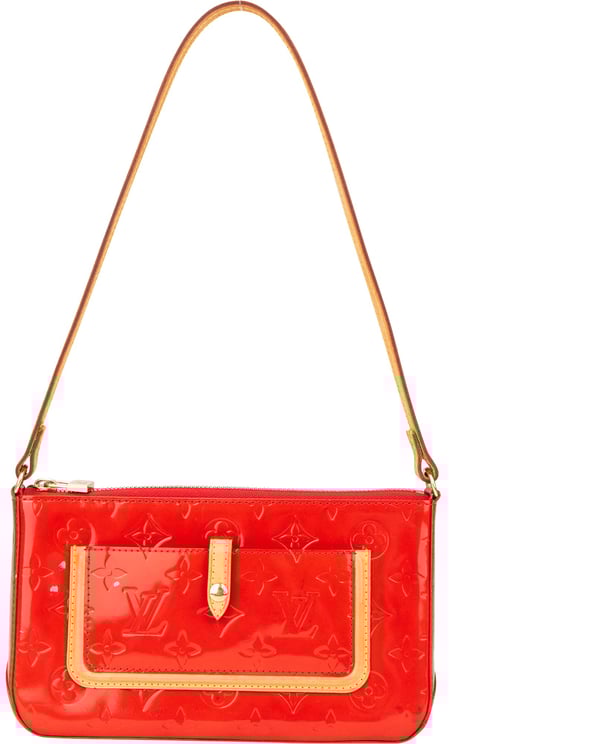 Louis Vuitton Louis Vuitton Rouge Vernis Monogram Mallory Shoulder Bag