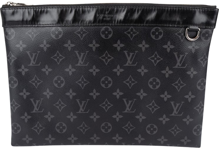 Louis Vuitton Louis Vuitton Canvas Monogram Eclipse Pochette Voyage MM Clutch