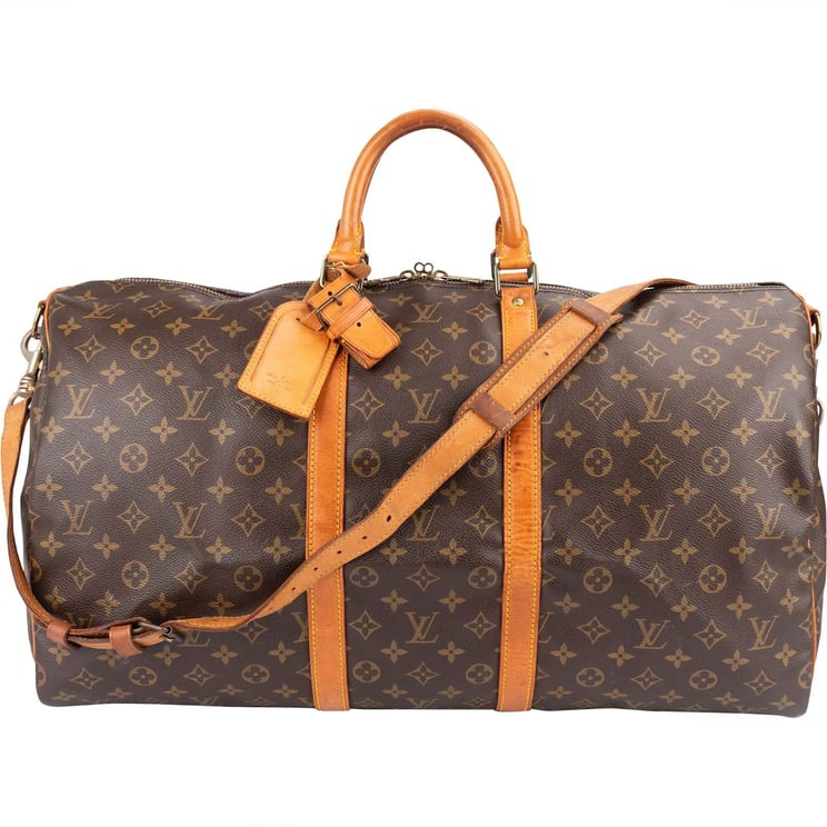 Louis Vuitton Louis Vuitton Monogram Canvas Keepall 55 Bandoulière Travel Bag