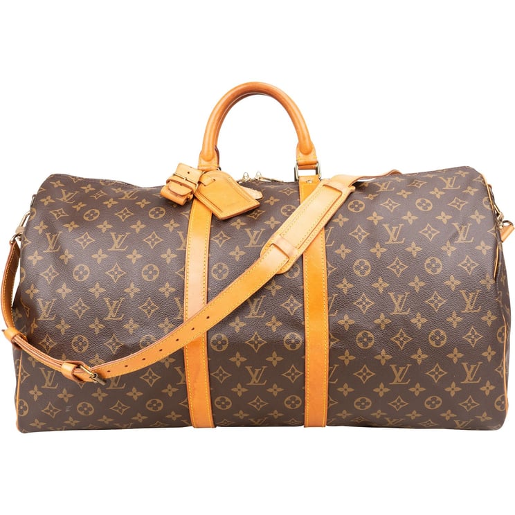 Louis Vuitton Louis Vuitton Monogram Canvas Keepall 55 Bandoulière Travel Bag