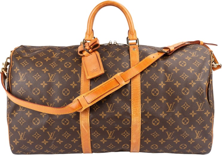 Louis Vuitton Louis Vuitton Monogram Canvas Keepall 55 Bandoulière Travel Bag