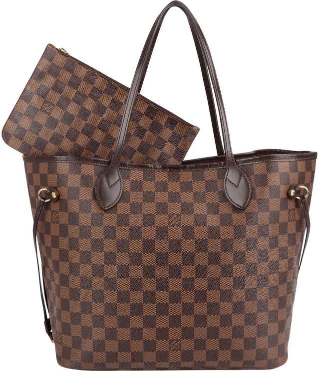 Louis Vuitton Louis Vuitton Monogram Damier Ebene Canvas Neverfull MM Shoulder Bag