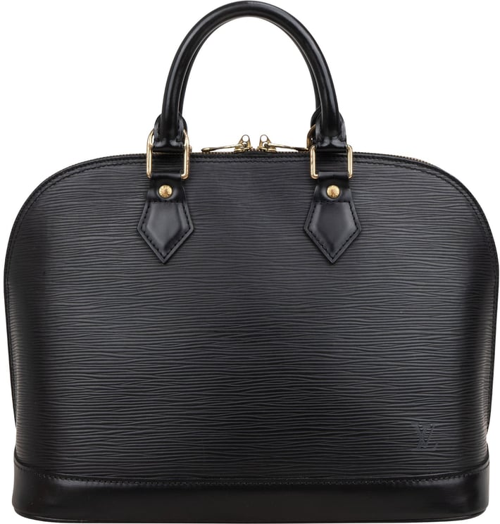 Louis Vuitton Louis Vuitton Noir Epi Leather Alma PM Handbag