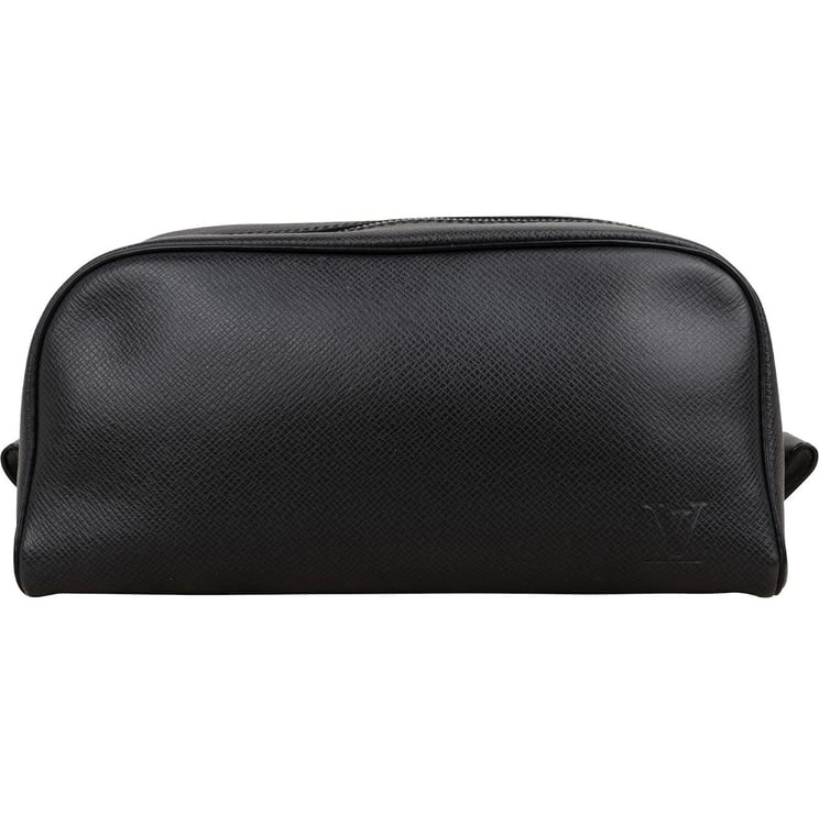 Louis Vuitton Louis Vuitton Noir Taiga Leather Trousse Toilette Bag