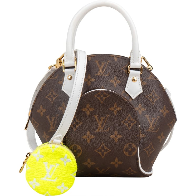 Louis Vuitton Louis Vuitton Monogram Canvas White Leather Limited Match Game On Ellipse BB Handbag