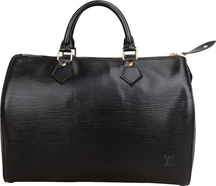 Louis Vuitton Louis Vuitton Noir Epi Leather Speedy 30 Handbag