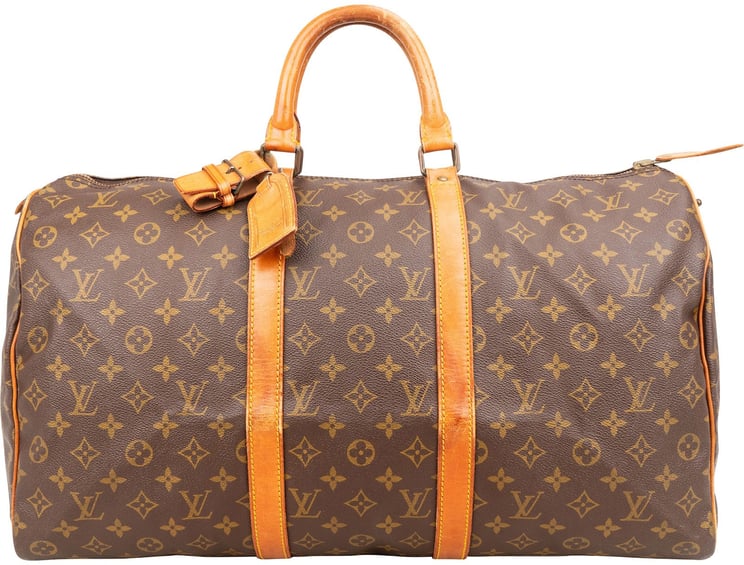 Louis Vuitton Louis Vuitton Monogram Canvas Keepall 50 Travel Bag