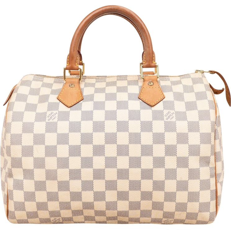 Louis Vuitton Louis Vuitton Monogram Damier Azur Canvas Speedy 30 Handbag