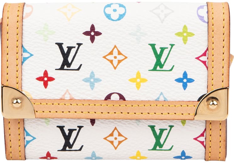 Louis Vuitton Louis Vuitton Monogram Murakami Multicolor Malle Trifold Coin Wallet