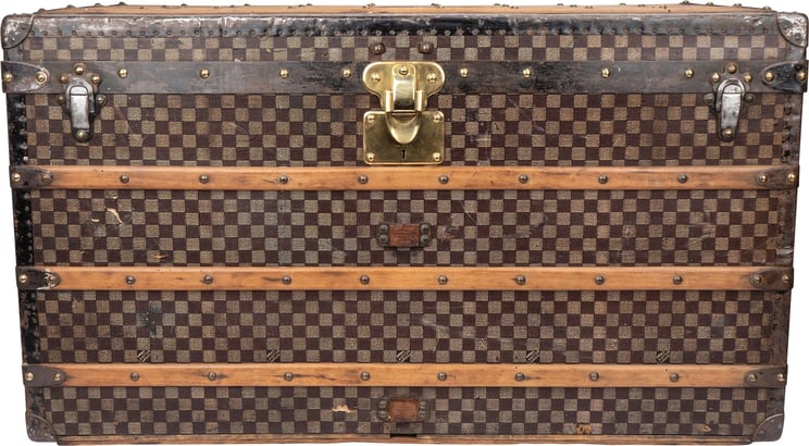Louis Vuitton Louis Vuitton Damier Mark 2 c.1890s Courrier 100 Trunk Malle Koffer