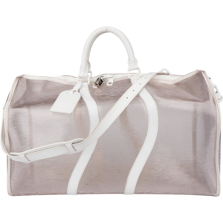 Louis Vuitton Louis Vuitton Transparent Wavy Epi Keepall 50 Bandouliere