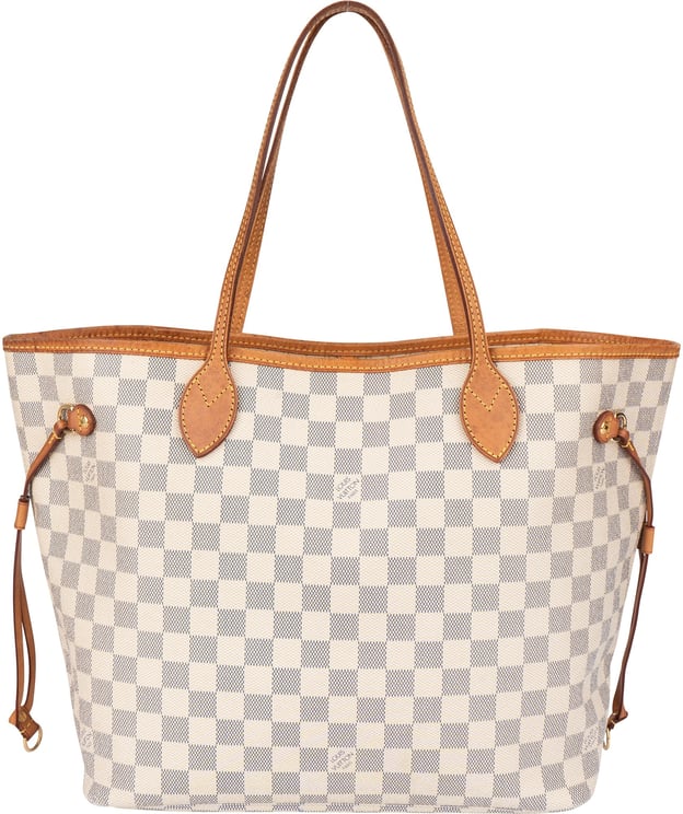 Louis Vuitton Louis Vuitton Damier Azur Monogram Neverfull MM Shopper Handbag