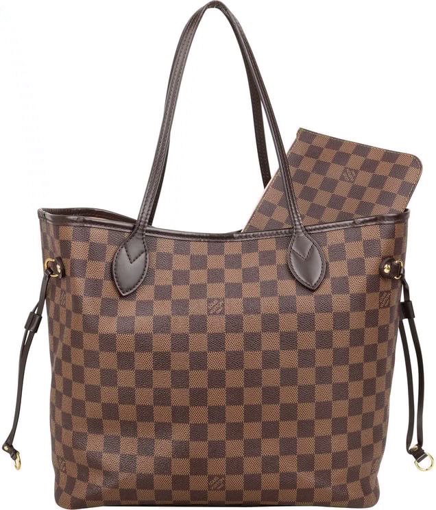 Louis Vuitton Louis Vuitton Damier Ebene Monogram Neverfull MM Shopper Handbag