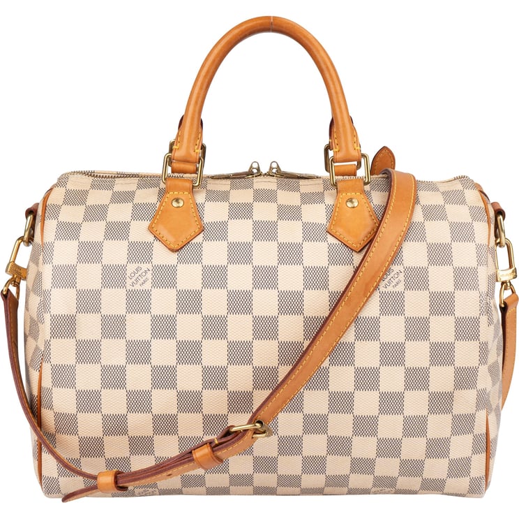 Louis Vuitton Louis Vuitton Monogram Damier Azur Speedy 30 Bandoulière Handbag