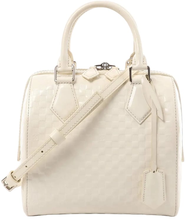 Louis Vuitton Louis Vuitton Speedy Cube PM Damier Facette 2Way Handbag in White M48904