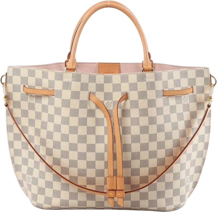 Louis Vuitton Louis Vuitton Girolata Damier Azur 2Way Handbag in Beige N41579