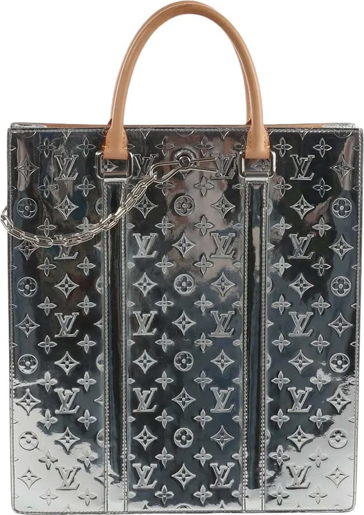 Louis Vuitton Louis Vuitton Sac Plat Limited Edition Monogram Mirror Handbag in Silver M45884