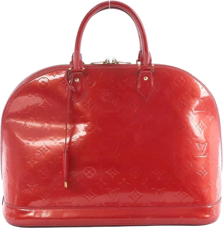 Louis Vuitton Louis Vuitton Alma GM Vernis Leather Handbag in Red M93596