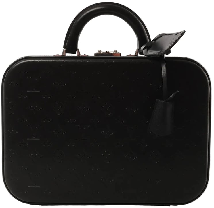 Louis Vuitton Louis Vuitton Valisette MM Monogram Glace Handbag in Black M92234