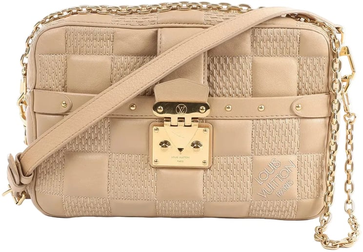 Louis Vuitton Louis Vuitton Troca MM Damier Quilt Crossbody Bag in Beige M59111