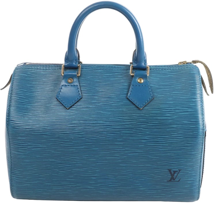 Louis Vuitton Louis Vuitton Speedy 25 Epi Leather Handbag in Blue M43015
