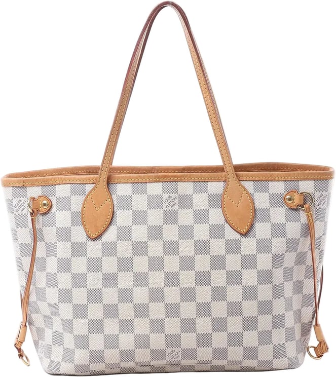 Louis Vuitton Louis Vuitton Neverfull PM Damier Azur Shoulder Bag in Beige N51110