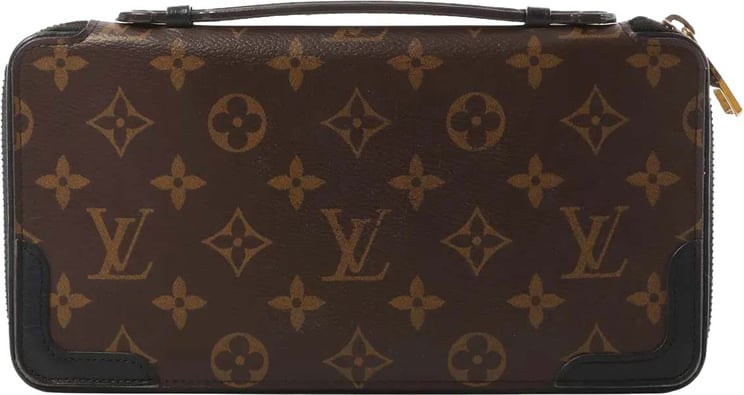 Louis Vuitton Louis Vuitton Macassar Daily Organizer Monogram Wallet Brown x Black M60679