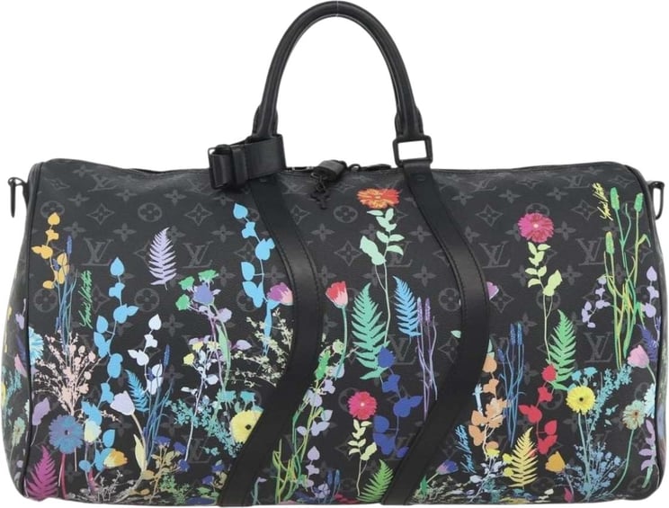Louis Vuitton Louis Vuitton Keepall Bandouliere Bag Limited Edition Foliage Monogram Eclipse 50
