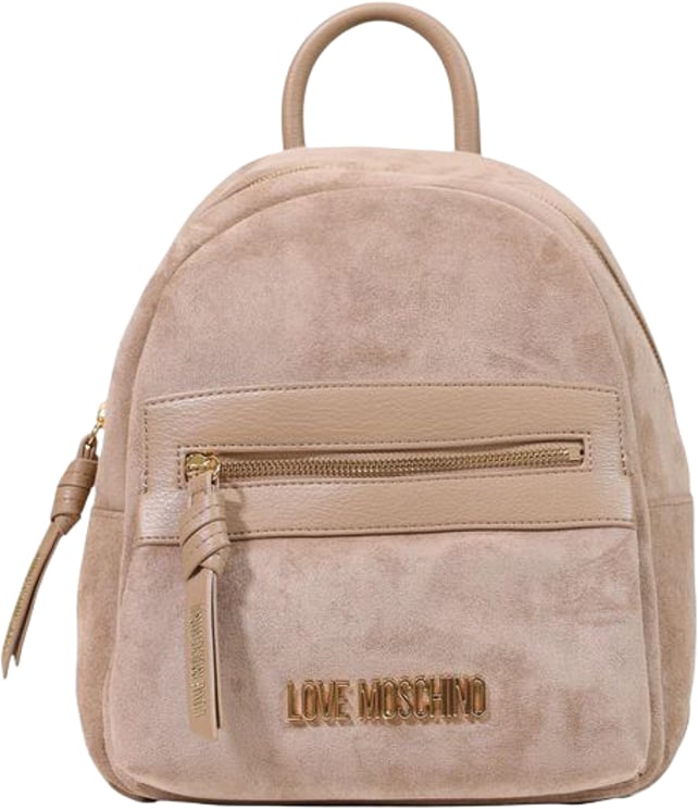 Love Moschino Love Moschino Beige Polyester Backpack