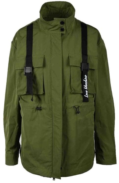 Love Moschino Love Moschino Green Polyester Parka