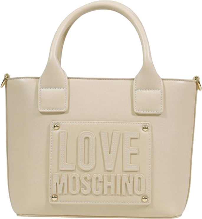 Love Moschino Love Moschino Cream Polyethylene Handbag