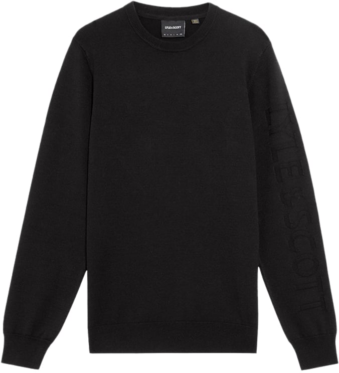 Lyle & Scott Lyle & Scott Mesh Logo Crew Neck Jumper