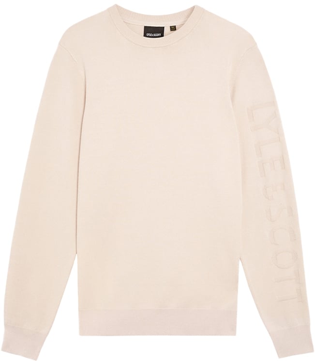Lyle & Scott Lyle & Scott Mesh Logo Crew Neck Jumper