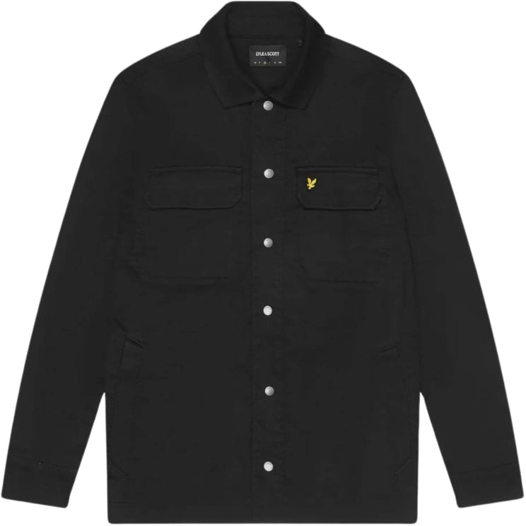 Lyle & Scott Lyle&scott Bedford Cord Overshirt Overshirts Zwart Lw2105v