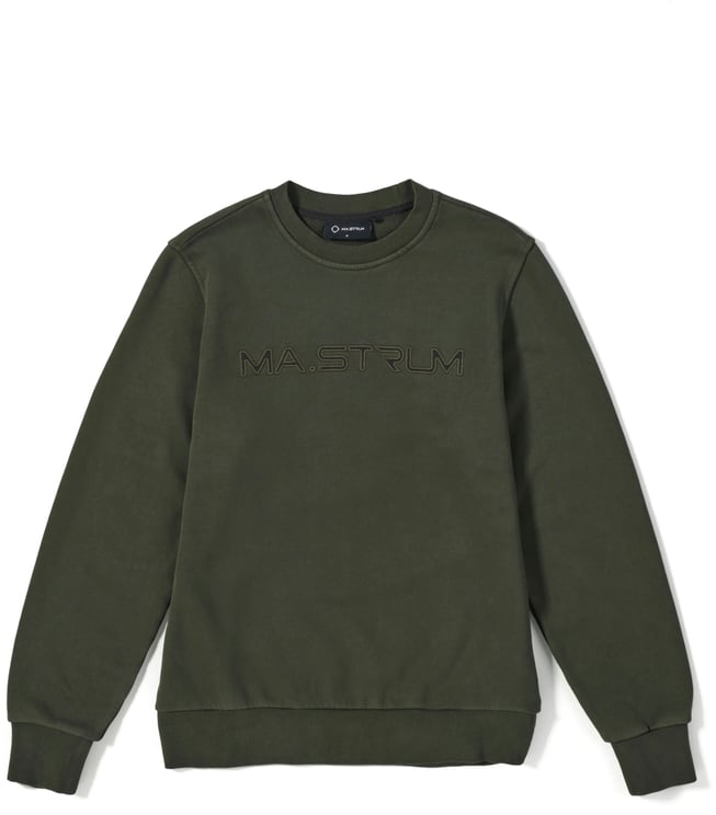 Ma.Strum Ma.Strum Crew Neck Applique Logo Sweat