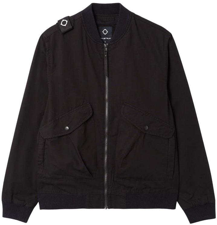 Ma.Strum Mastrum Core Sweat Pant Jackets Zwart Mas1554 Bomber Jet Black