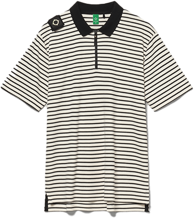 Ma.Strum Ma.Strum Stripe Badge Polo