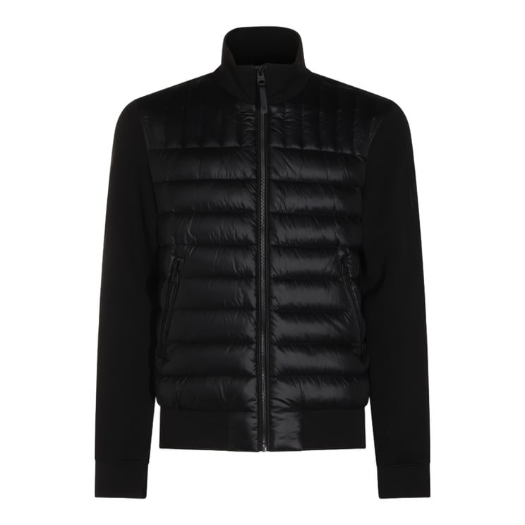Mackage Quilted Padded Black Coat with High Collar
