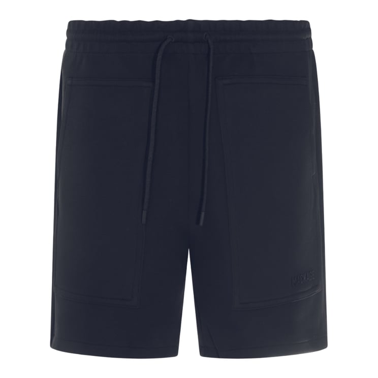 Mackage Minimalist Black Shorts with Elastic Waistband and Functional Pockets