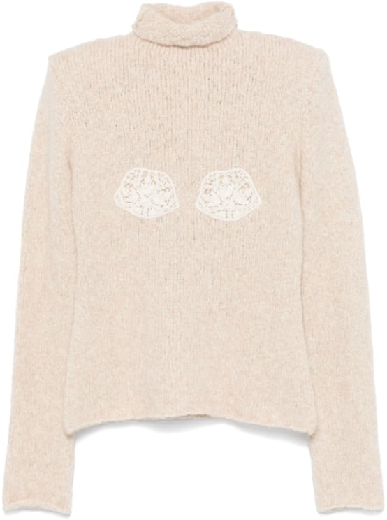 Magda Butrym Knitwear 03 Turtleneck Beige